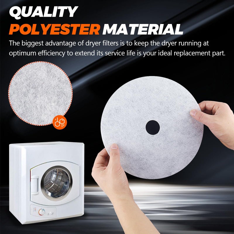 Beaquicy ã€Polyester Upgradeã€‘20 PCS Dryer Exhaust Filter for Panda by Beaquicy - Lint Filter Cloth Dryer Replacement for Panda Sonya Magic Chef Avanti Dryers - Includes 16 Exhaust Filters & 4 Air Intake Filters - Image 3